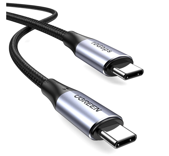 Ugreen Дата кабель USB-C to USB-C 1.0m USB3.1 Gen2 US355 5A Alum. (Black) Ugreen (80150)