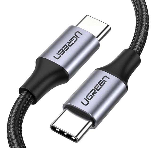 Ugreen Дата кабель USB-C to USB-C 1.0m USB3.1 Gen2 US355 5A Alum. (Black) Ugreen (80150)