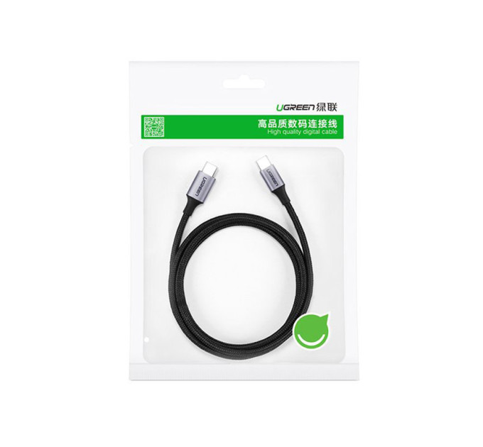 Ugreen Дата кабель USB-C to USB-C 1.0m USB3.1 Gen2 US355 5A Alum. (Black) Ugreen (80150)
