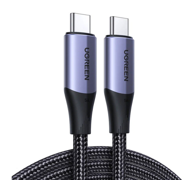 Ugreen Дата кабель USB-C to USB-C 1.0m USB3.1 Gen2 US355 5A Alum. (Black) Ugreen (80150)