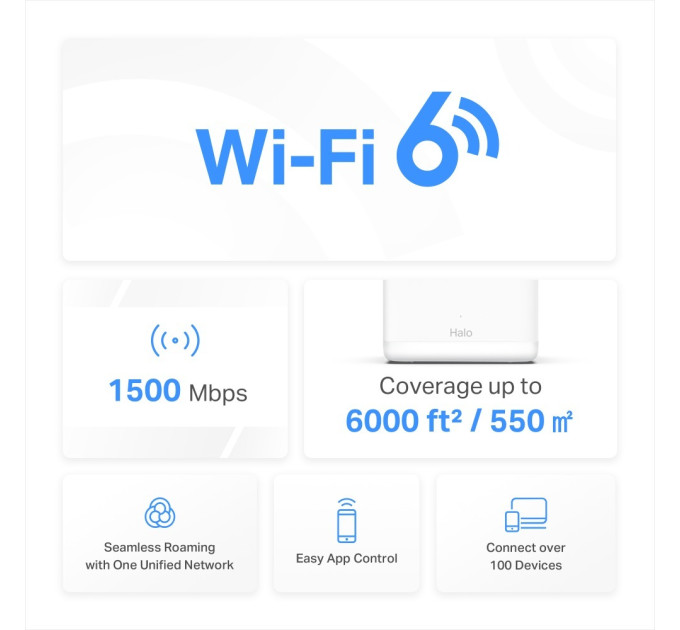 Mercusys WiFi Mesh-система Mercusys Halo H60X 2-pack