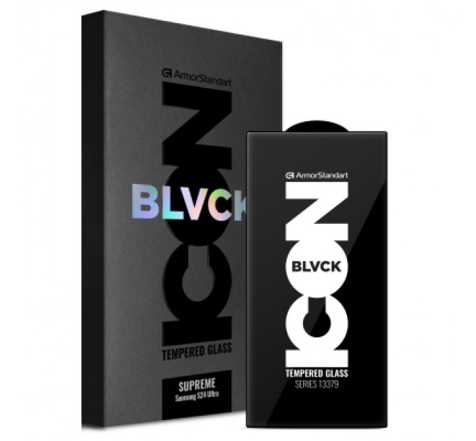 Скло захисне Armorstandart Supreme Black Icon Samsung S24 Ultra (ARM84630)