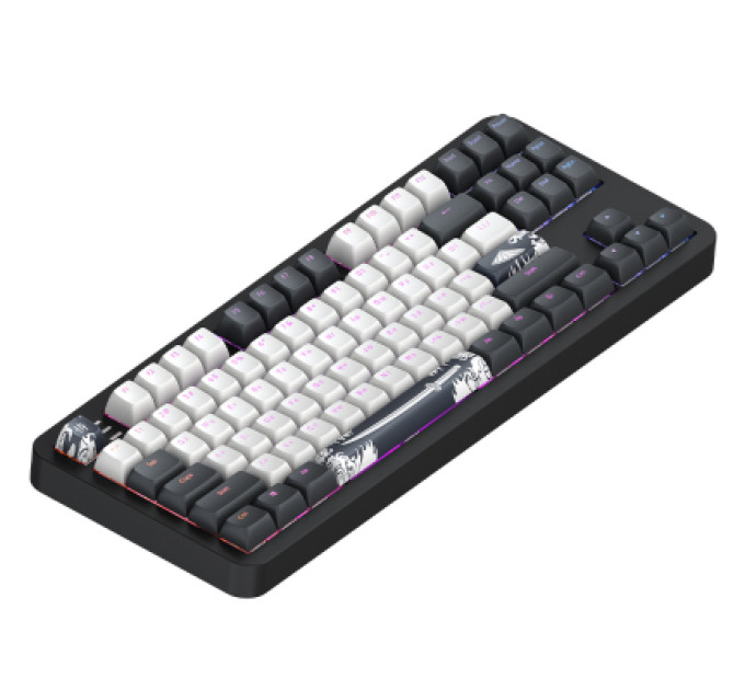 Dark Project Клавіатура Dark Project ALU87 Bushido ABS RGB Mech G3MS Moonstone Black/White (DPKB_BUSHIDO_87_ANSI_UA)