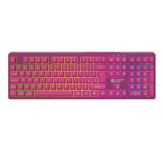 Canyon Клавіатура Canyon Fortnax Bluetooth/Wireless/ USB UA Pink (CND-SKBW2)