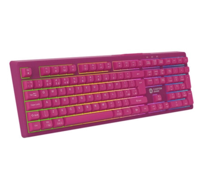 Canyon Клавіатура Canyon Fortnax Bluetooth/Wireless/ USB UA Pink (CND-SKBW2)
