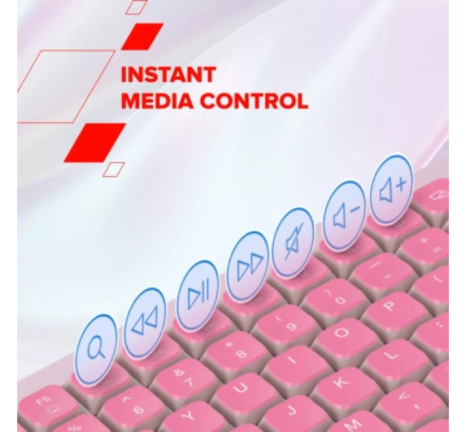 Canyon Клавіатура Canyon OnType 10 TKL Mechanical Silent Low-profile USB UA Pink (CNS-HKB10P)