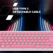 Canyon Клавіатура Canyon OnType 10 TKL Mechanical Silent Low-profile USB UA Pink (CNS-HKB10P)