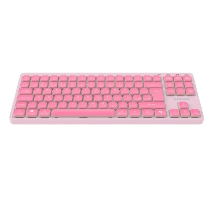 Canyon Клавіатура Canyon OnType 10 TKL Mechanical Silent Low-profile USB UA Pink (CNS-HKB10P)
