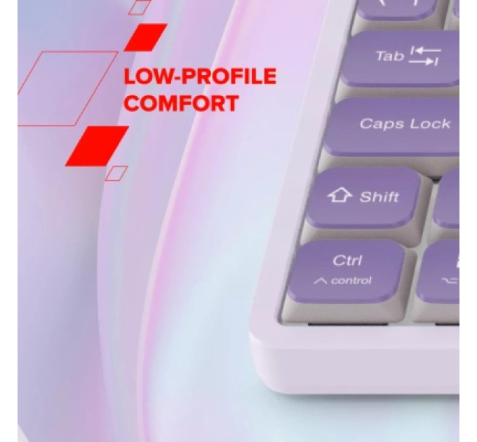 Canyon Клавіатура Canyon OnType 10 TKL Mechanical Silent Low-profile USB UA Pink (CNS-HKB10P)