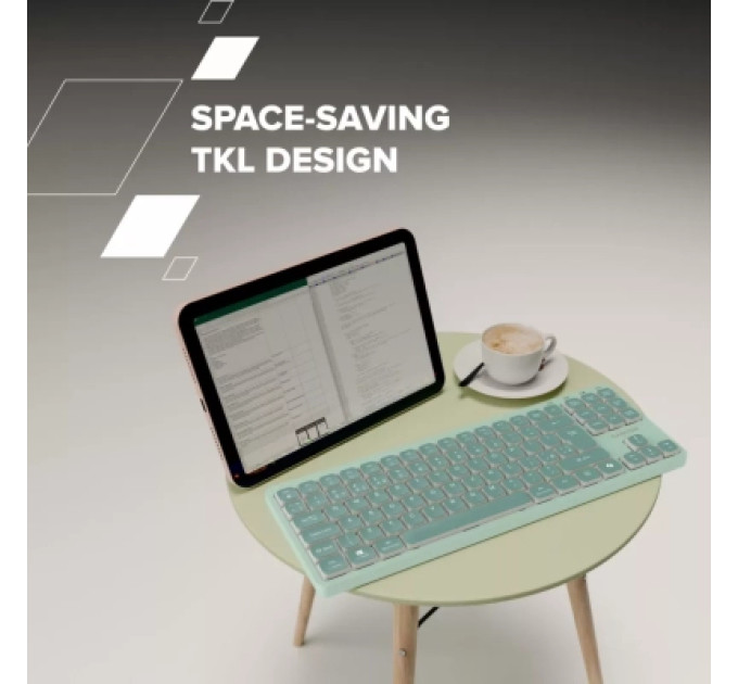 Canyon Клавіатура Canyon OnType 10 TKL Mechanical Silent Low-profile USB UA Pink (CNS-HKB10P)