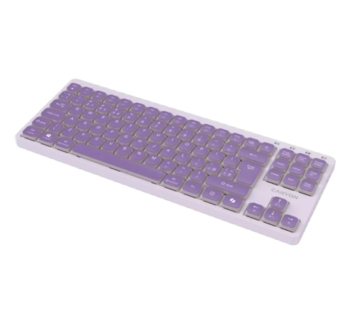 Canyon Клавіатура Canyon OnType 10 TKL Mechanical Silent Low-profile USB UA Violet (CNS-HKB10V)