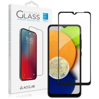 Скло захисне ACCLAB Full Glue Samsung A03 Black (1283126521621)