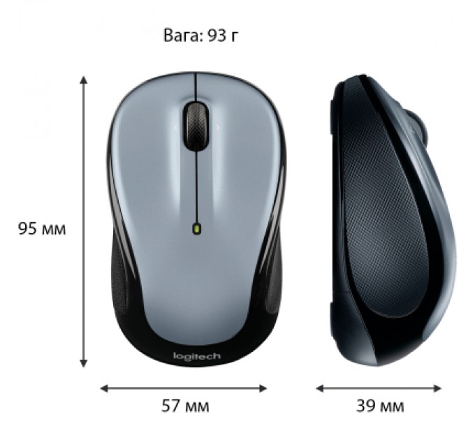 Мишка Logitech M325s Wireless Light Silver (910-006813)