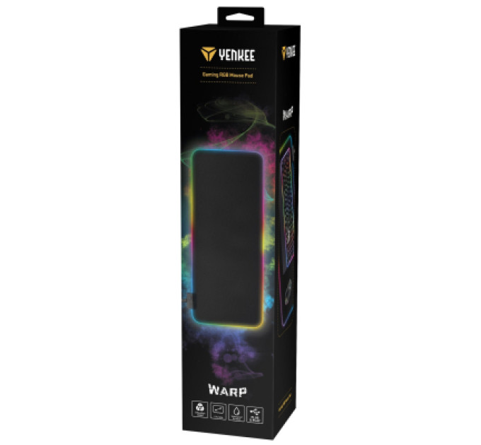YENKEE Килимок для мишки YENKEE YPM 3006 RGB pad Warp (45015854)