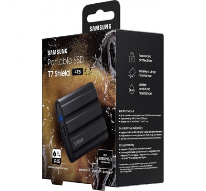 Samsung Накопичувач SSD USB 3.2 2TB T7 Shield Samsung (MU-PE2T0S/EU)