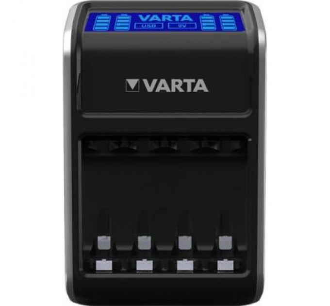 Зарядний пристрій для акумуляторів Varta LCD PLUG CHARGER +4*AA 2100 mAh (57687101441)
