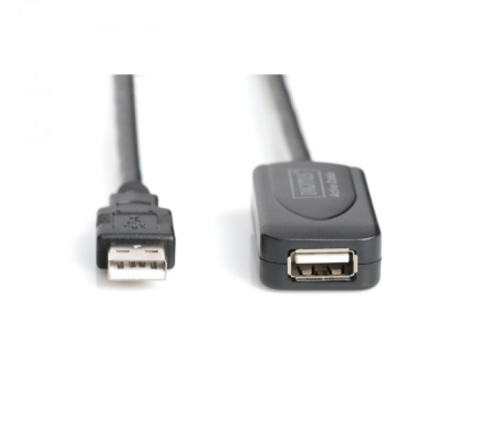 Дата кабель USB 2.0 AM/AF 20.0 m active Digitus (DA-73102)