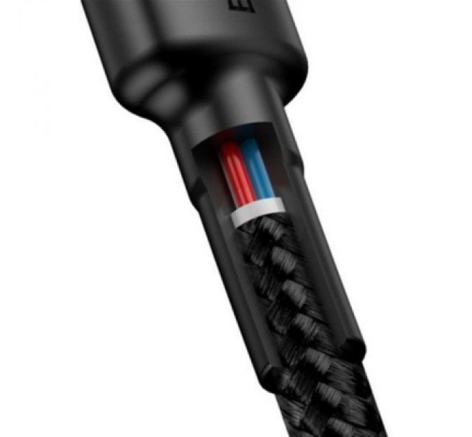 Дата кабель USB-C to USB-C 2.0m USB 3.1 3A grey-black Baseus (CATKLF-HG1)