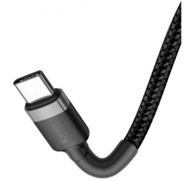 Дата кабель USB-C to USB-C 2.0m USB 3.1 3A grey-black Baseus (CATKLF-HG1)