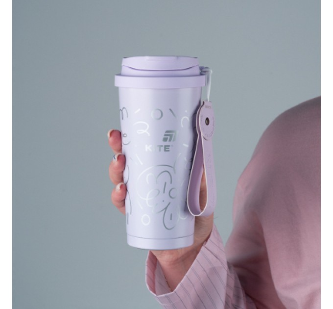 Термокружка Kite 550 мл, фіолетова (K25-1226-2)
