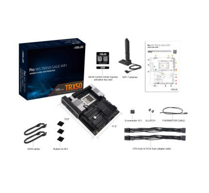 Серверна материнська плата ASUS PRO WS TRX50-SAGE WIFI sTR5 TRX50 4xDDR5 M.2 (90MB1FZ0-M0EAY0)