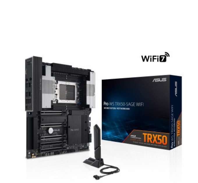 Серверна материнська плата ASUS PRO WS TRX50-SAGE WIFI sTR5 TRX50 4xDDR5 M.2 (90MB1FZ0-M0EAY0)