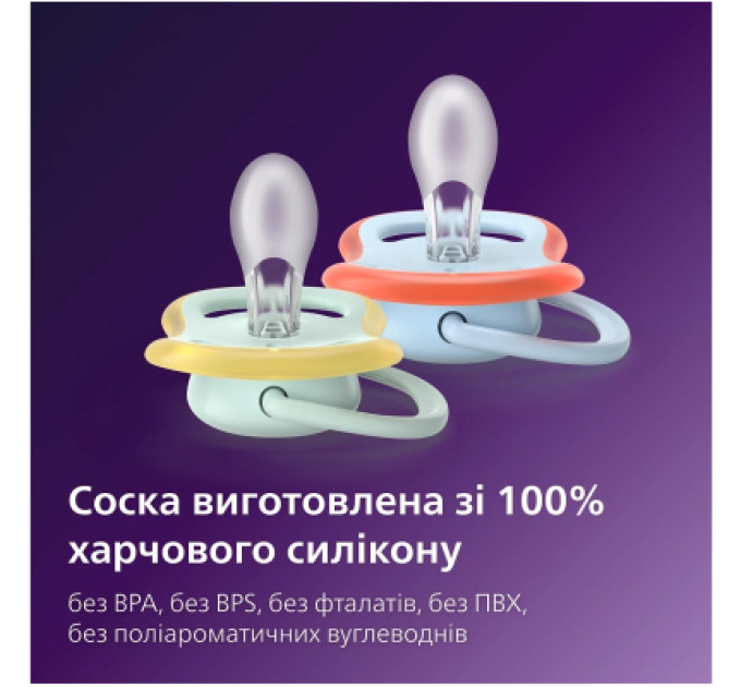 Philips AVENT Пустушка Philips AVENT Ultra Air 0-6 місяців 2 шт (SCF087/01)