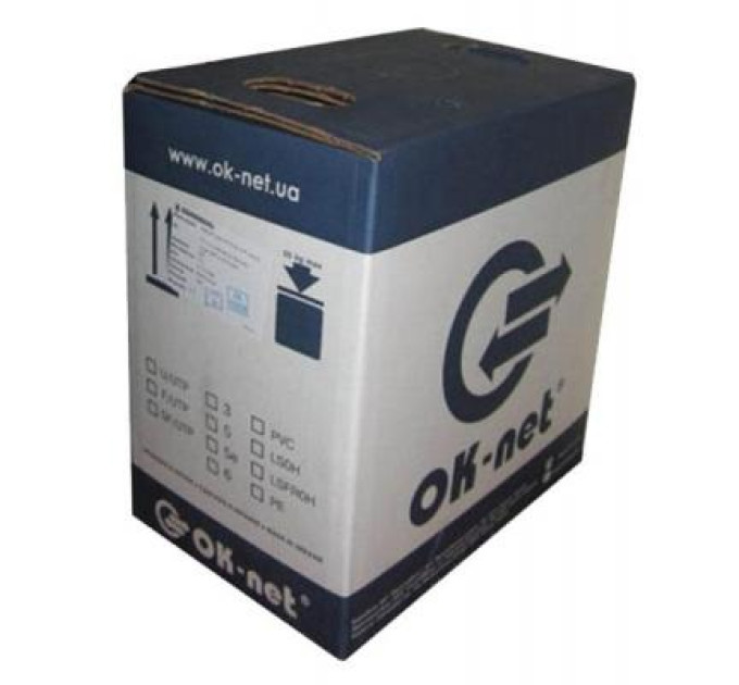 OK-Net Кабель мережевий OK-Net FTP cat.6 LSOH (F/UTP-cat.6 LSOH) (КПВонг-HFЭ-ВП (250) 4*2*0,57)