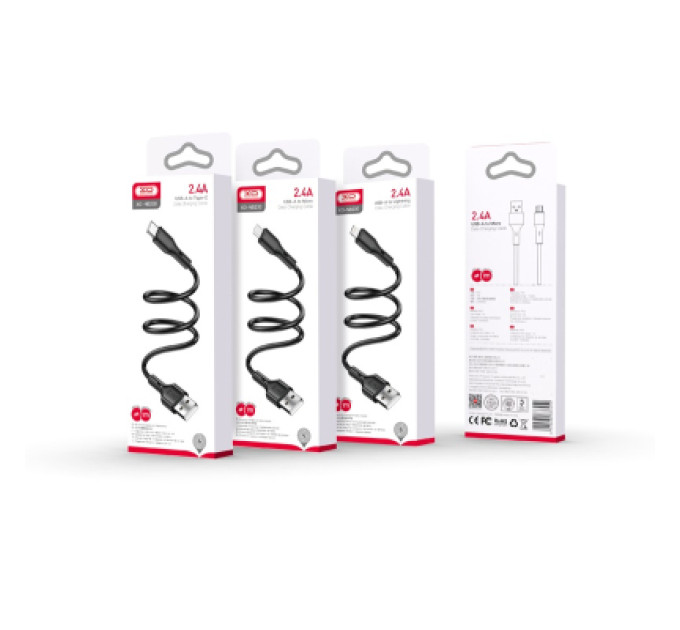 XO Дата кабель USB 2.0 AM to Micro 5P 1.0m black XO (NB230_M_Black)
