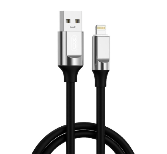 XO Дата кабель USB 2.0 AM to Lightning 1.0m 6A silicone black XO (NB251_L_Black)