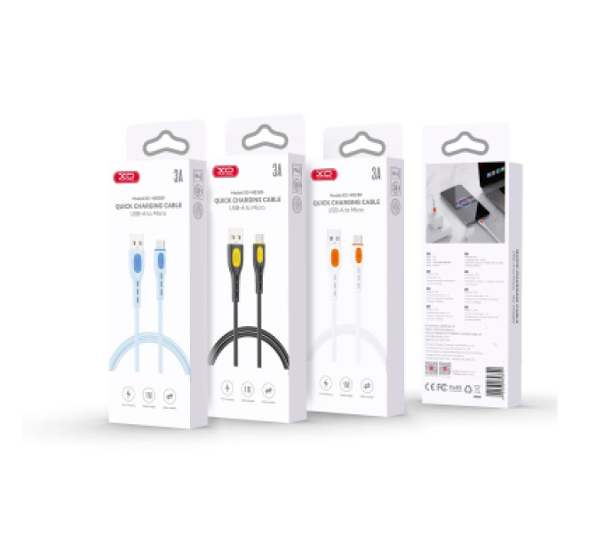 XO Дата кабель USB 2.0 AM to Micro 5P 1.0m black XO (NB280_M_Black)