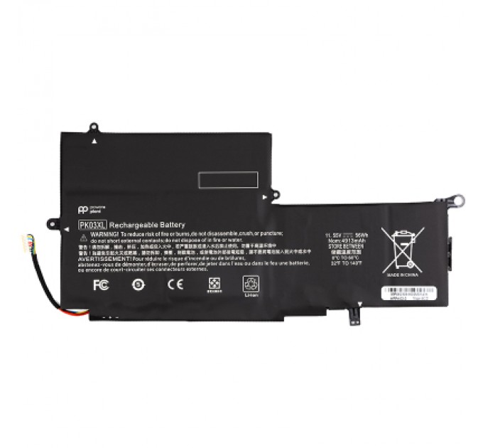 Акумулятор до ноутбука HP Spectre Pro X360 G1 (PK03XL) 11.55V 4913mAh PowerPlant (NB462032)