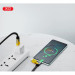XO Дата кабель USB 2.0 AM to USB-C + USB 2.0 AM to Lightning 1.0m 60W black XO (NB283_4-in-1_Black)