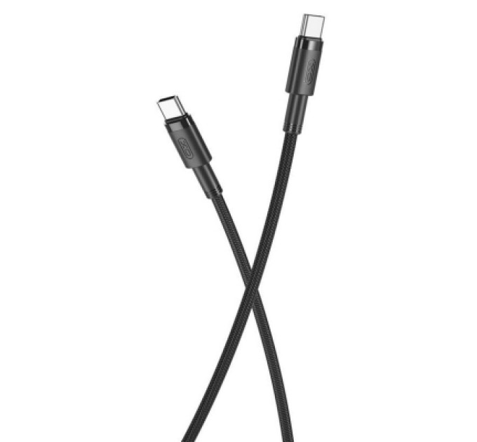 XO Дата кабель USB-C to USB-C 1.0m 100W braided black XO (NBQ199_С_Black)