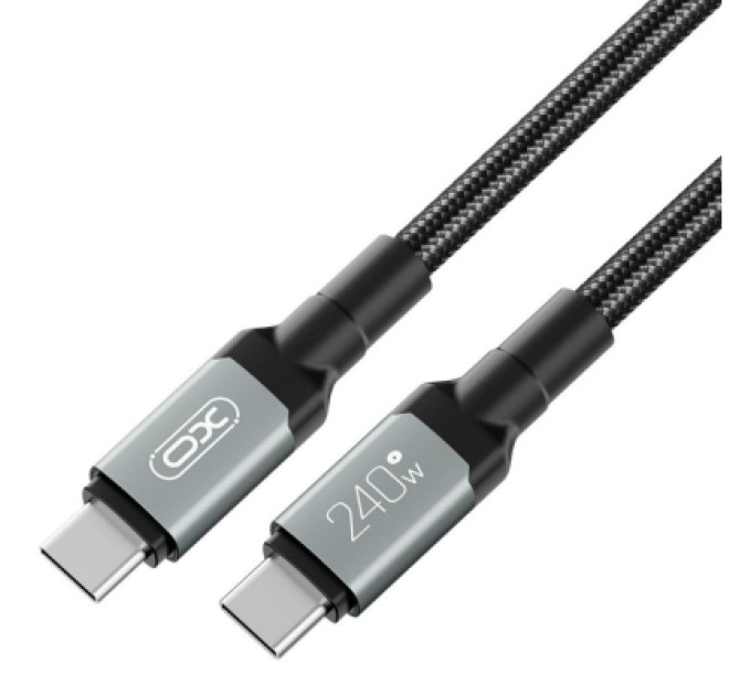 XO Дата кабель USB-C to USB-C 1.0m 240W black XO (NBQ264A_С_Black)