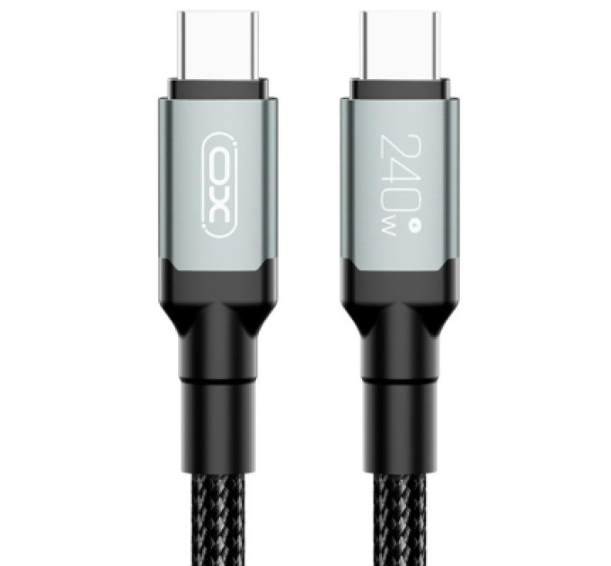 XO Дата кабель USB-C to USB-C 2.0m 240W black XO (NBQ264B_С_Black)