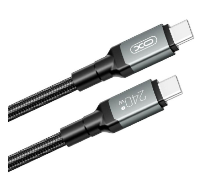 XO Дата кабель USB-C to USB-C 2.0m 240W black XO (NBQ264B_С_Black)