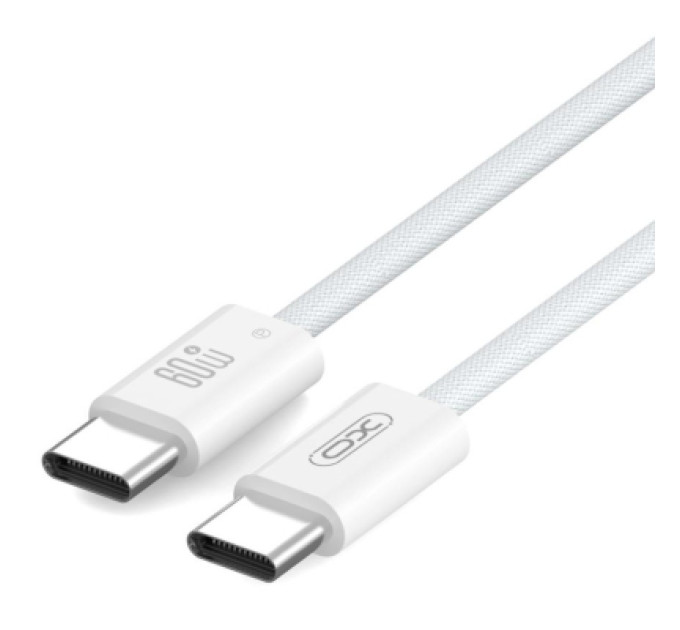 XO Дата кабель USB-C to USB-C 1.0m 60W white XO (NBQ273_C_White)