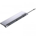 Vention Концентратор Vention USB3.1 Type-C to DP/HDMI/VGA/USB-C/USB3.0x3/RJ45/SD/TF/TRRS 3.5mm/PD 100W 12in1 (THSHC)