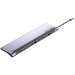 Vention Концентратор Vention USB3.1 Type-C to DP/HDMI/VGA/USB-C/USB3.0x3/RJ45/SD/TF/TRRS 3.5mm/PD 100W 12in1 (THSHC)