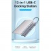 Vention Концентратор Vention USB3.1 Type-C to DP/HDMI/VGA/USB-C/USB3.0x3/RJ45/SD/TF/TRRS 3.5mm/PD 100W 12in1 (THSHC)