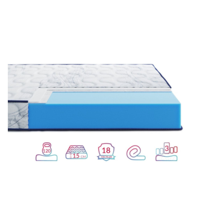 Highfoam Матрац Highfoam Largo Slim New, ортопедичний двосторонній 80 x 190 см (4820001347517)
