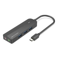 Концентратор Vention USB 3.1 Type-C to 3xUSB 3.0+MicroUSB+3.5mm Sound Adapter black (TGQBB)