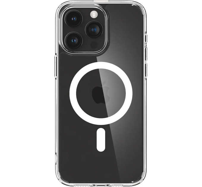 Spigen Чохол-накладка Spigen Crystal Hybrid with MagFit для Apple iPhone 15 Pro Max Clear (ACS06450)
