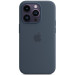 Apple Чохол-накладка Apple Silicone Case with MagSafe для Apple iPhone 14 Pro Storm Blue (MPTF3)