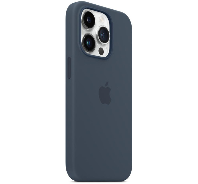 Apple Чохол-накладка Apple Silicone Case with MagSafe для Apple iPhone 14 Pro Storm Blue (MPTF3)