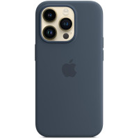 Чохол-накладка Apple Silicone Case with MagSafe для Apple iPhone 14 Pro Storm Blue (MPTF3)