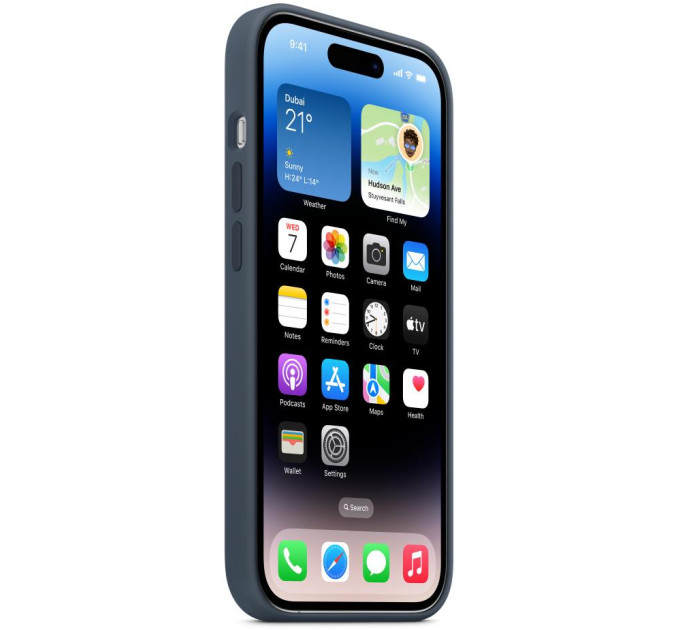 Apple Чохол-накладка Apple Silicone Case with MagSafe для Apple iPhone 14 Pro Storm Blue (MPTF3)