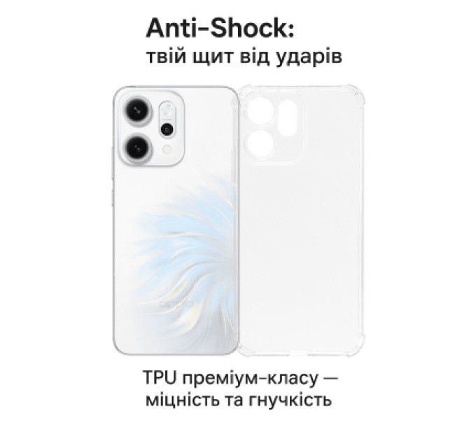 BeCover Чохол до мобільного телефона BeCover Anti-Shock Oppo Reno14 / 14FS 5G Clear (713816)