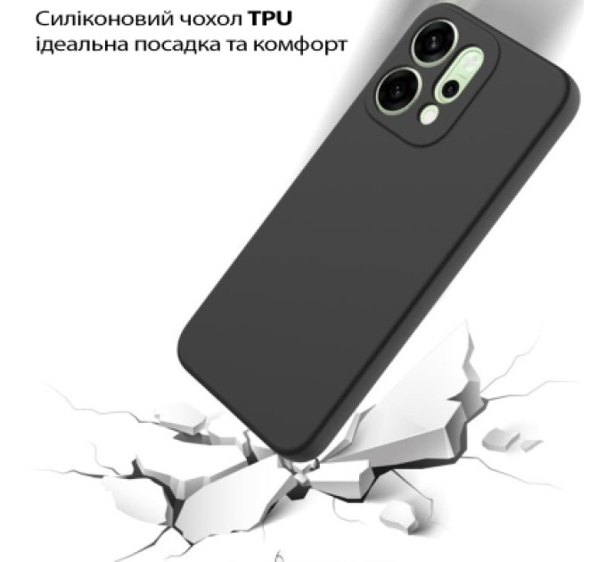 BeCover Чохол до мобільного телефона BeCover Silicone Oppo Reno14 / 14FS 5G Black (713791)